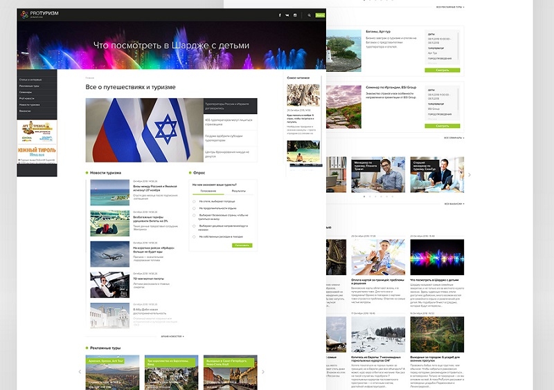 Модернизировали портал для туристов PROTURIZM