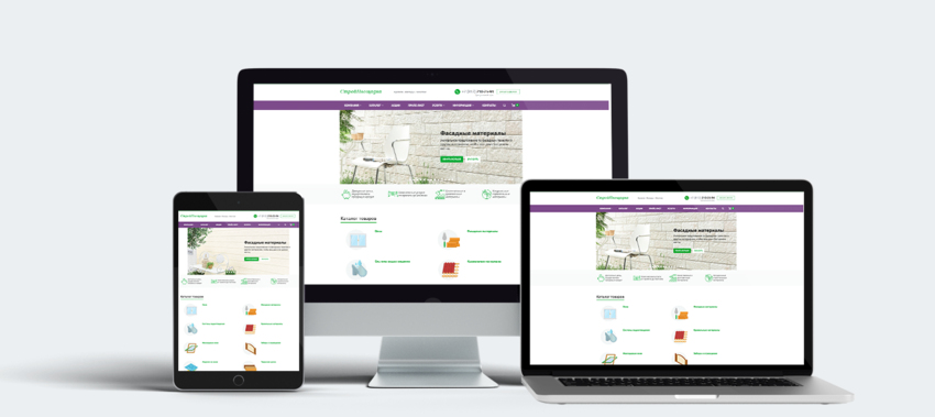 Реализован интернет-магазин строительных материалов